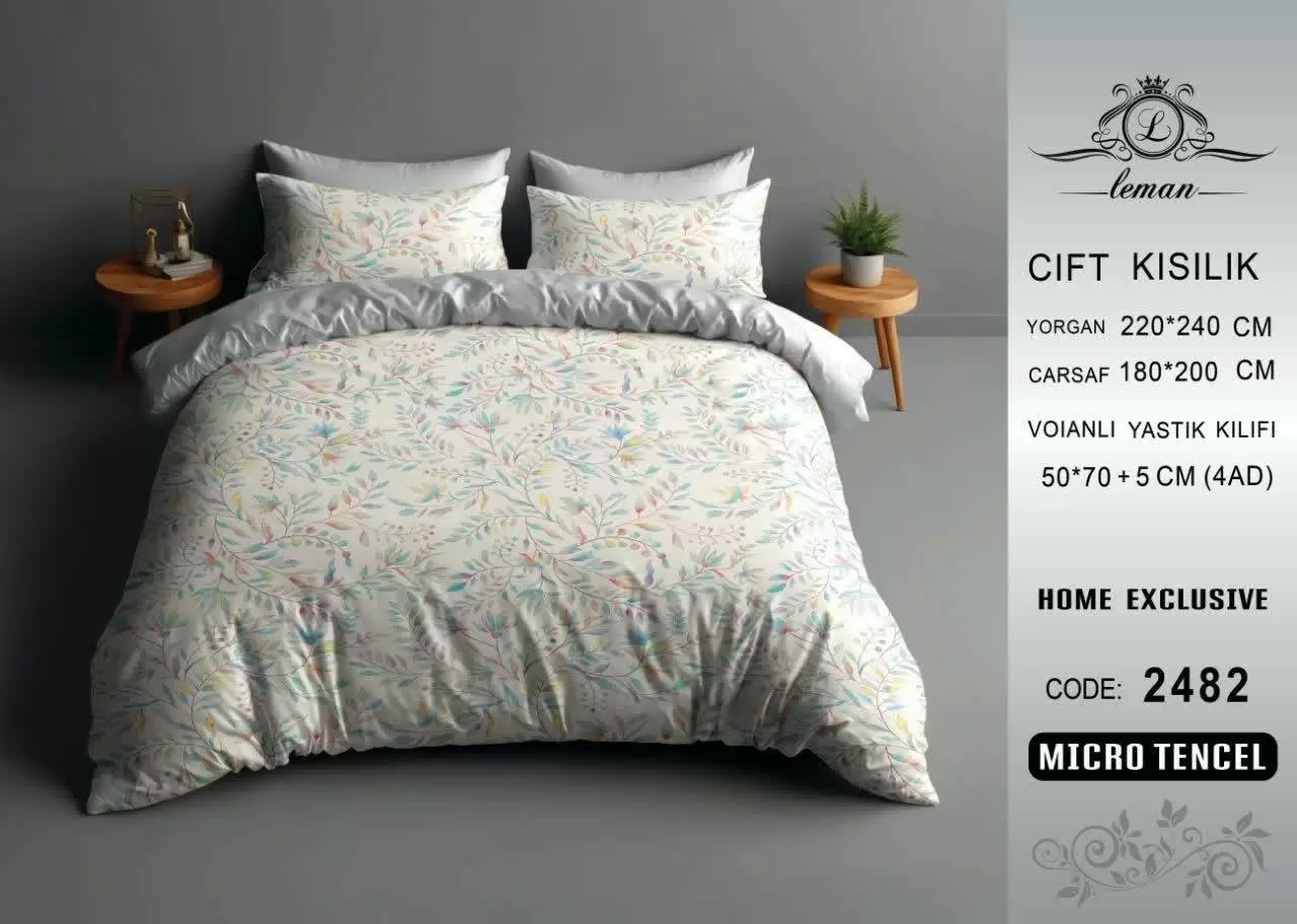 لحاف تنسل دو نفره 160 کد D-2482 ورونیکا